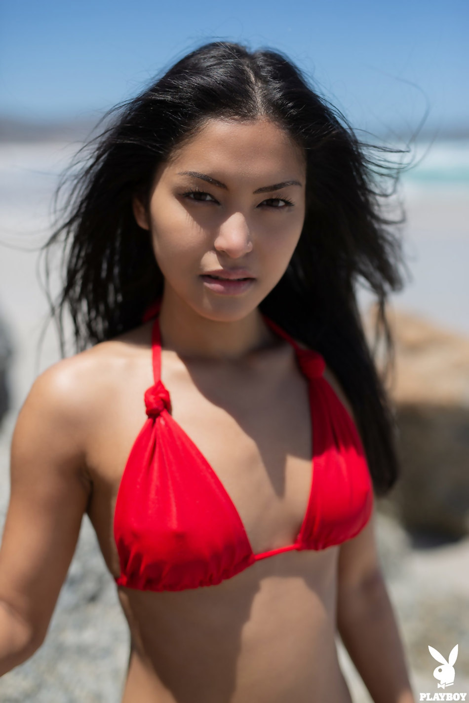 Asian Red Bikini Beach Porn - Asian Chloe Rose Peels Off Sexy Bikini And Exposes Her Fantastic Body On  The Beach by Playboy Plus - Nude XXX Pics