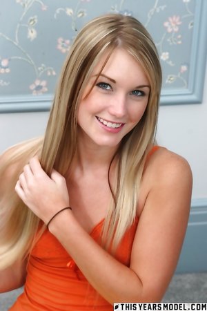 Cute blonde model Jewel A hides a boner inducing body under PJs